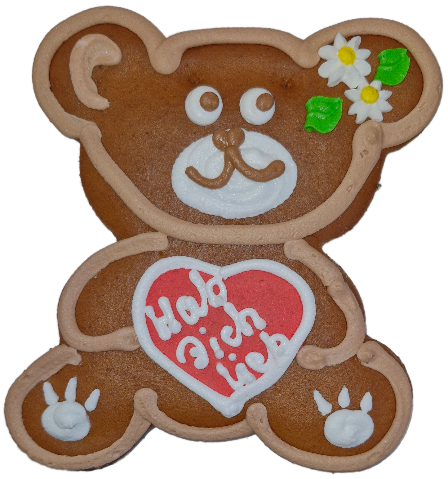 Lebkuchen-Bär (16x17cm), in verschiedenen Farben