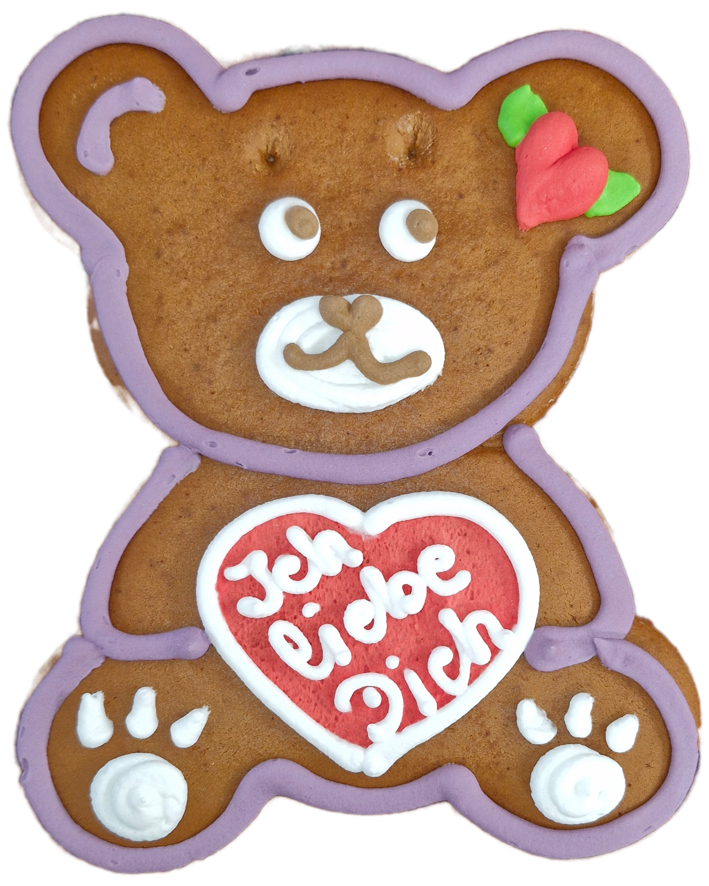 Lebkuchenbär lila