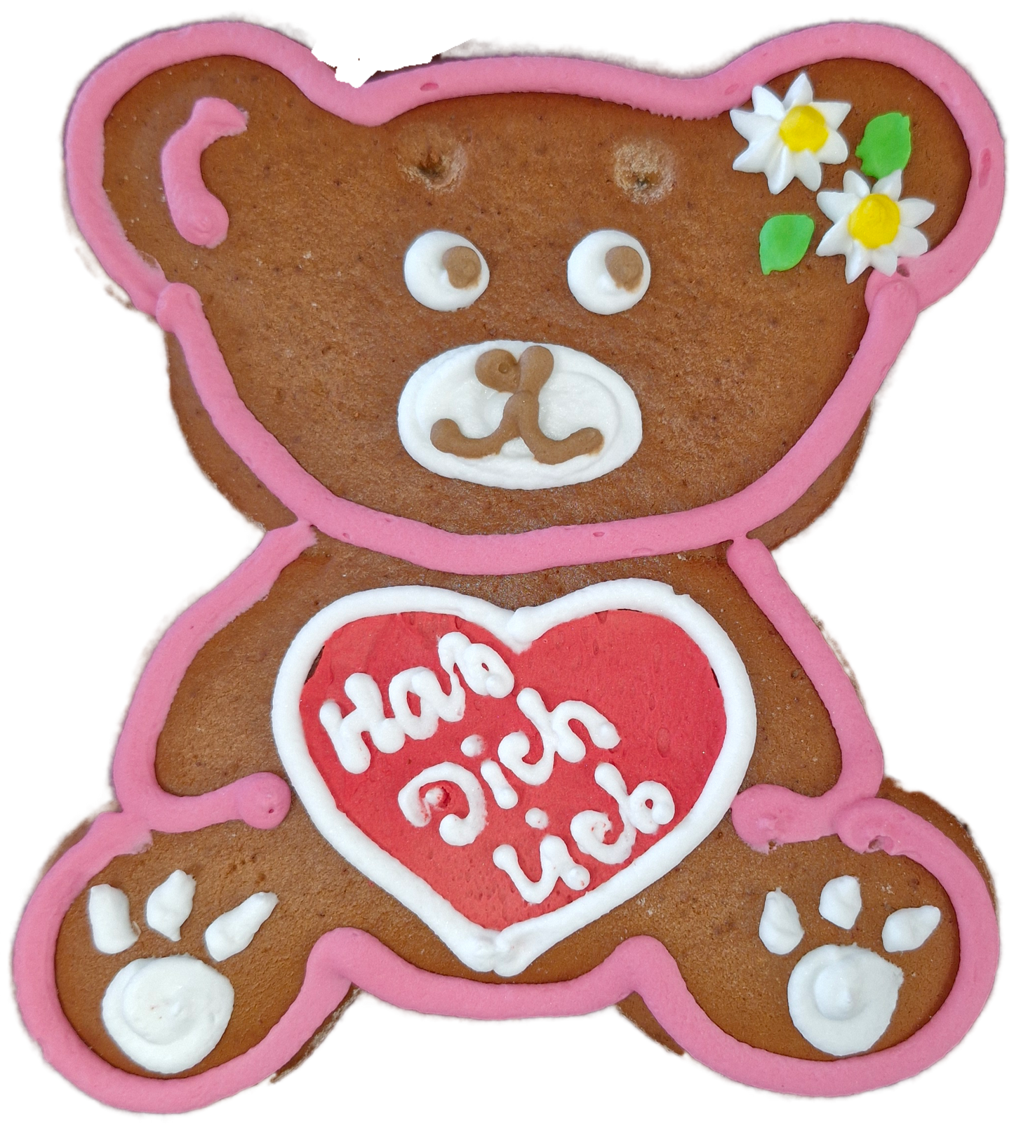 Lebkuchen-Bär (16x17cm), in verschiedenen Farben