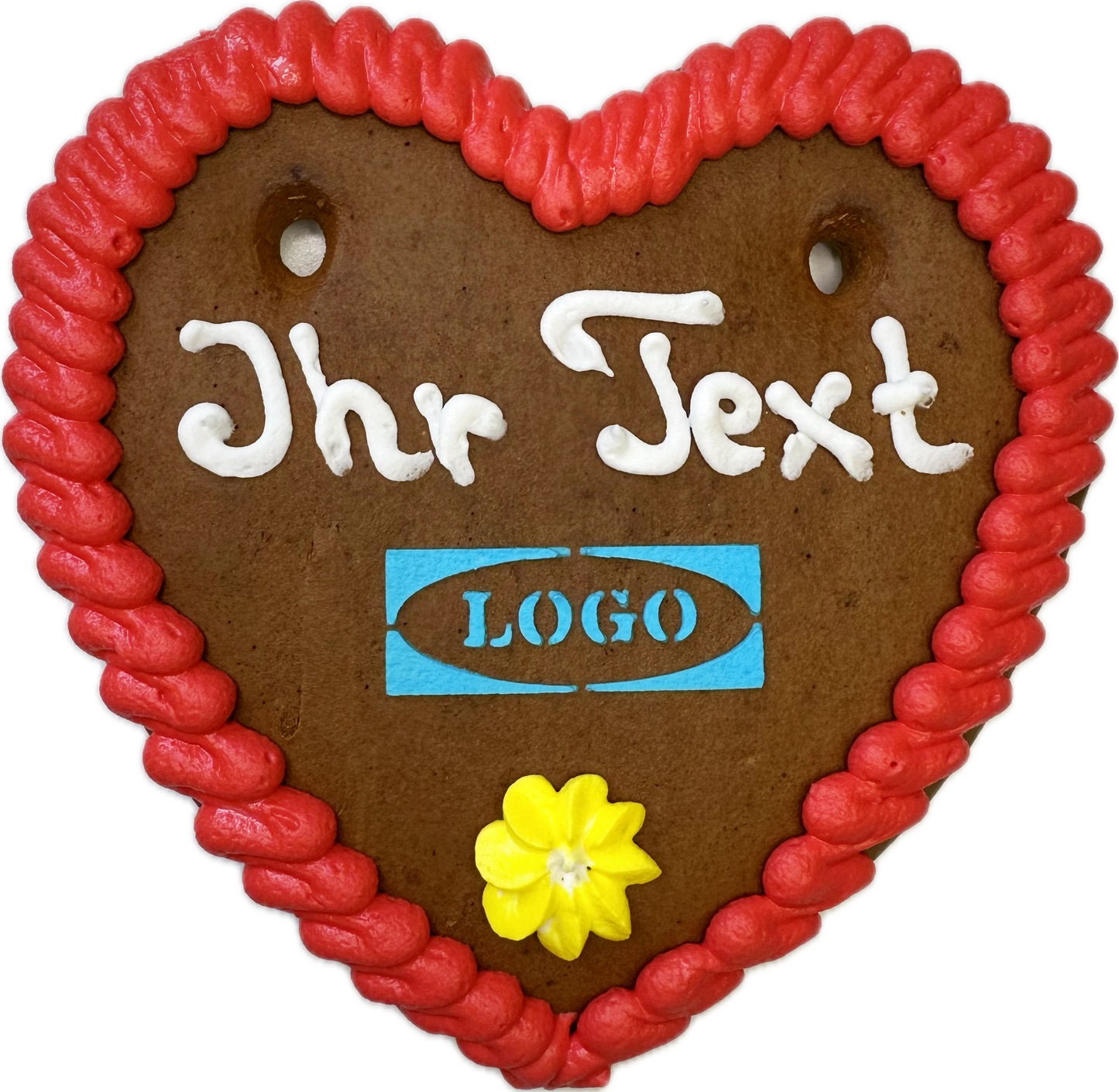 Lebkuchenherzen mit Logo-Druck