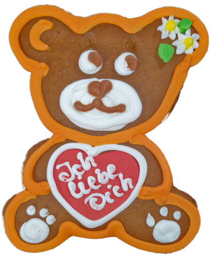 Lebkuchen-Bär (16x17cm), in verschiedenen Farben