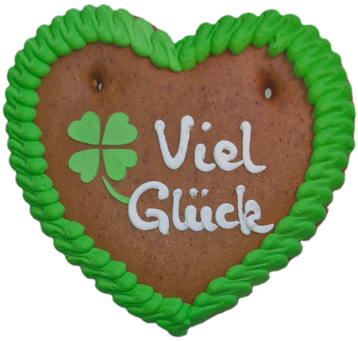 Lebkuchenherz S (17x15cm), Viel Glück