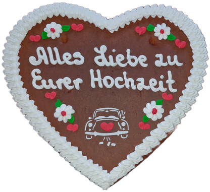 Lebkuchenherz mit Auto