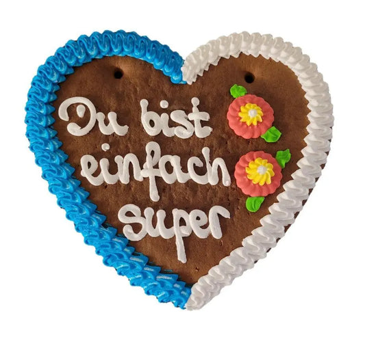 Lebkuchenherz L (27x28cm), Du bist einfach super