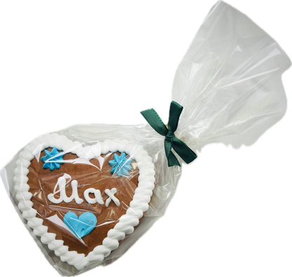 Lebkuchenherz als Tischkarte