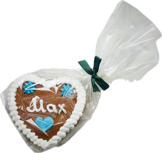 Lebkuchenherz als Tischkarte