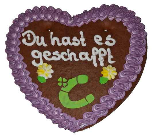 Geschafft Lebkuchenherz