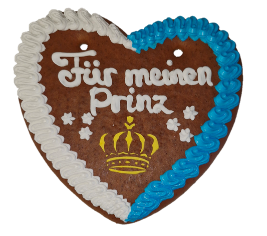 Lebkuchenherz M (24x22cm), Für meinen Prinz