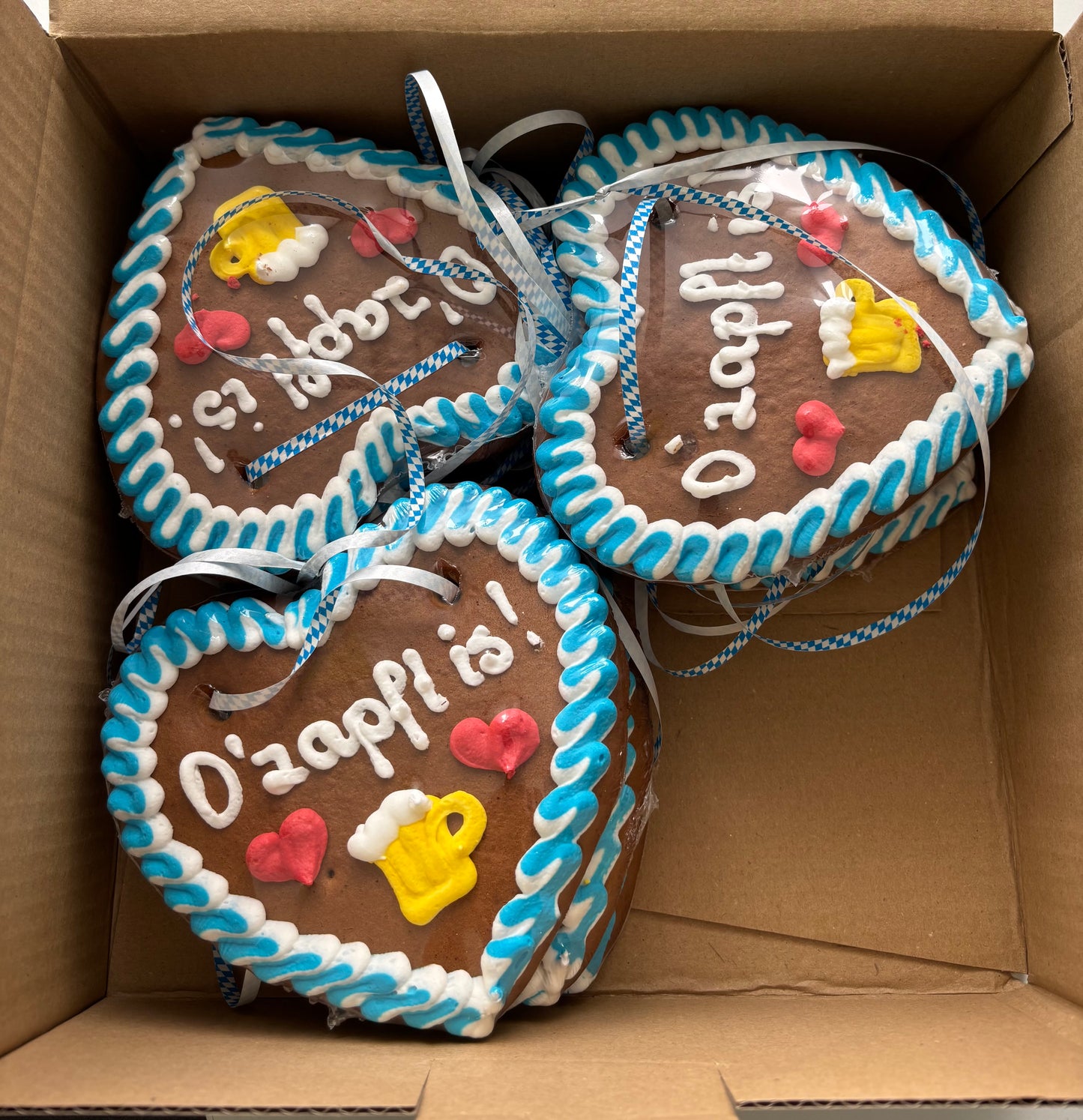 Ozaft is Lebkuchenherzen
