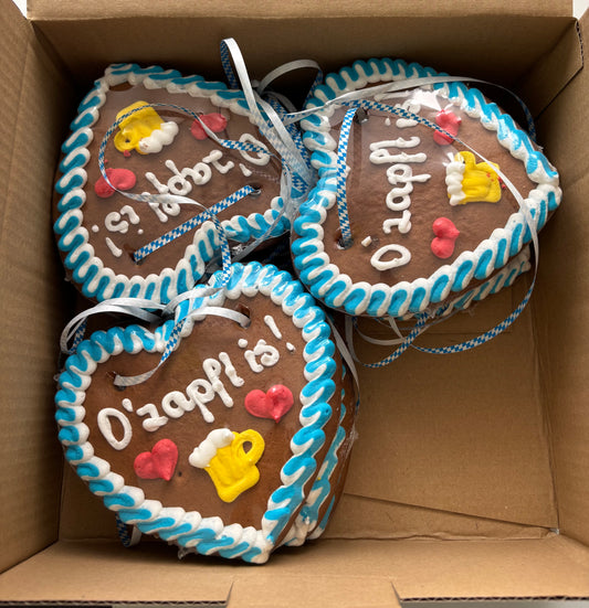 Ozaft is Lebkuchenherzen
