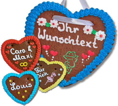 Wunsch Lebkuchenherzen