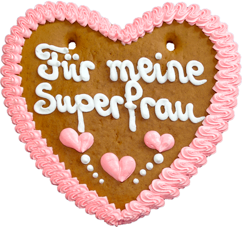 Lebkuchenherz-Für meine Superfrau