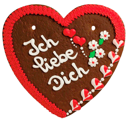 Großes Lebkuchenherz-Ich liebe Dich