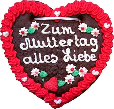 Lebkuchenherz M (24x22cm), Zum Muttertag alles Liebe - Lebkuchenherz.de